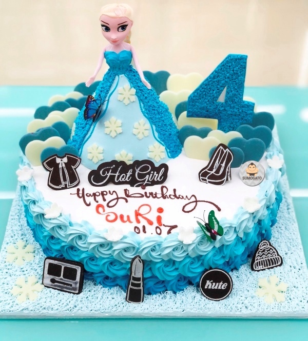 15+ Mẫu bánh sinh nhật cho bé gái 4 tuổi siêu đẹp
