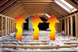 heat escaping through the roof of a home