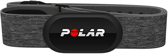 POLAR H10 Heart Rate Monitor, Bluetooth HRM Chest Strap - iPhone & Android Compatible, Gray