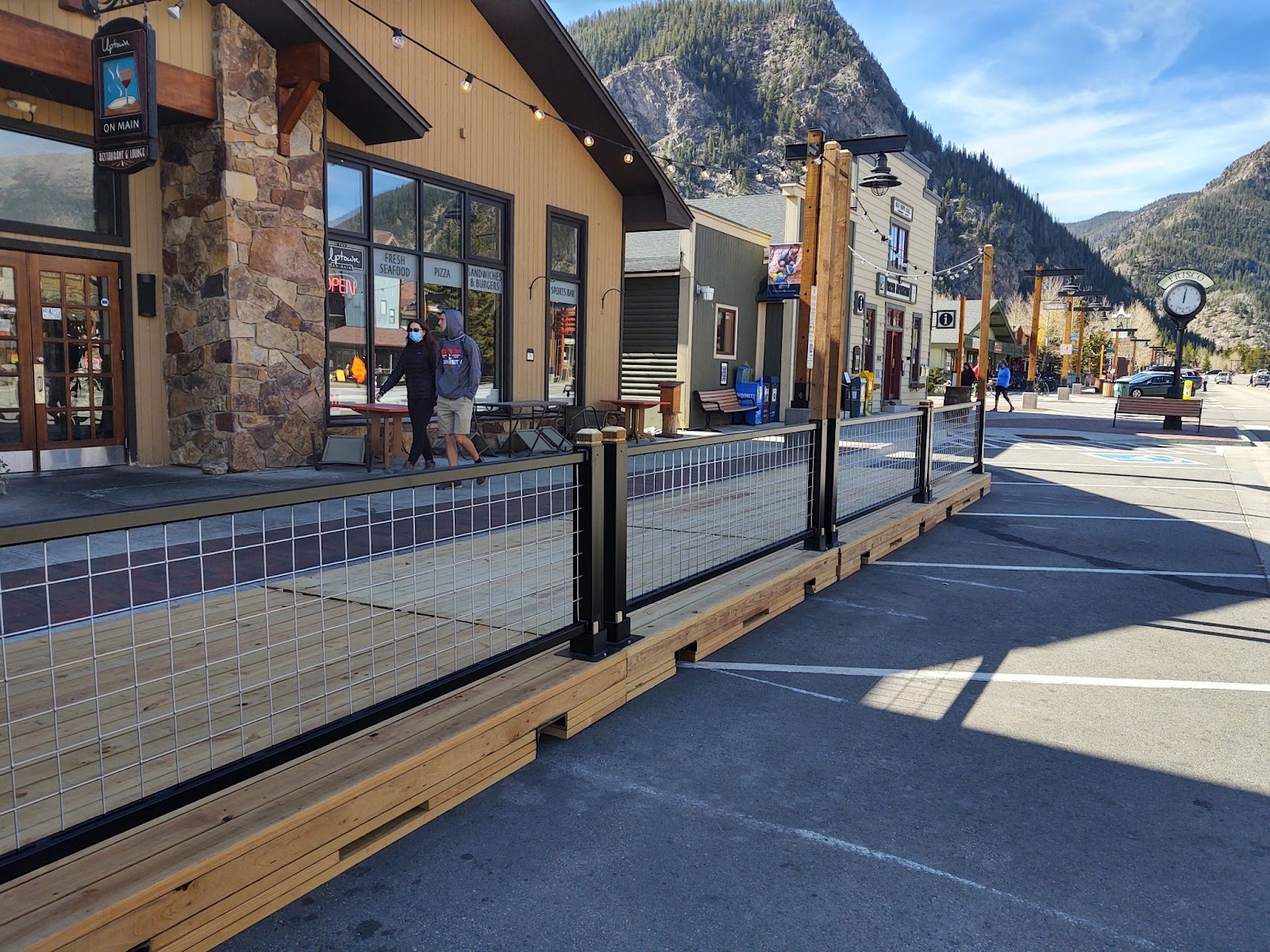 Pedestrian promenade in Frisco