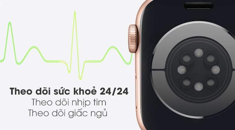 Apple Watch S6 LTE 40mm viền nhôm dây cao su hồng - theo dõi sức khỏe tốt hơn
