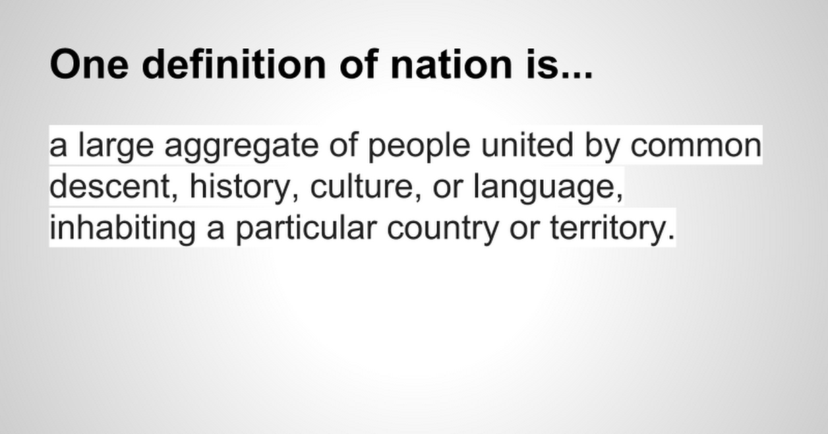 nation-state vs. multinational state - Google Slides