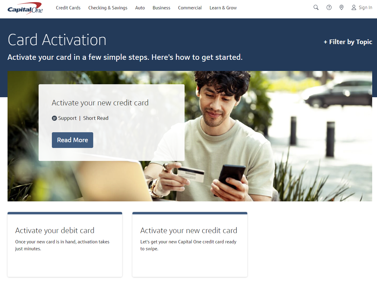 Activate Capital One Credit Card