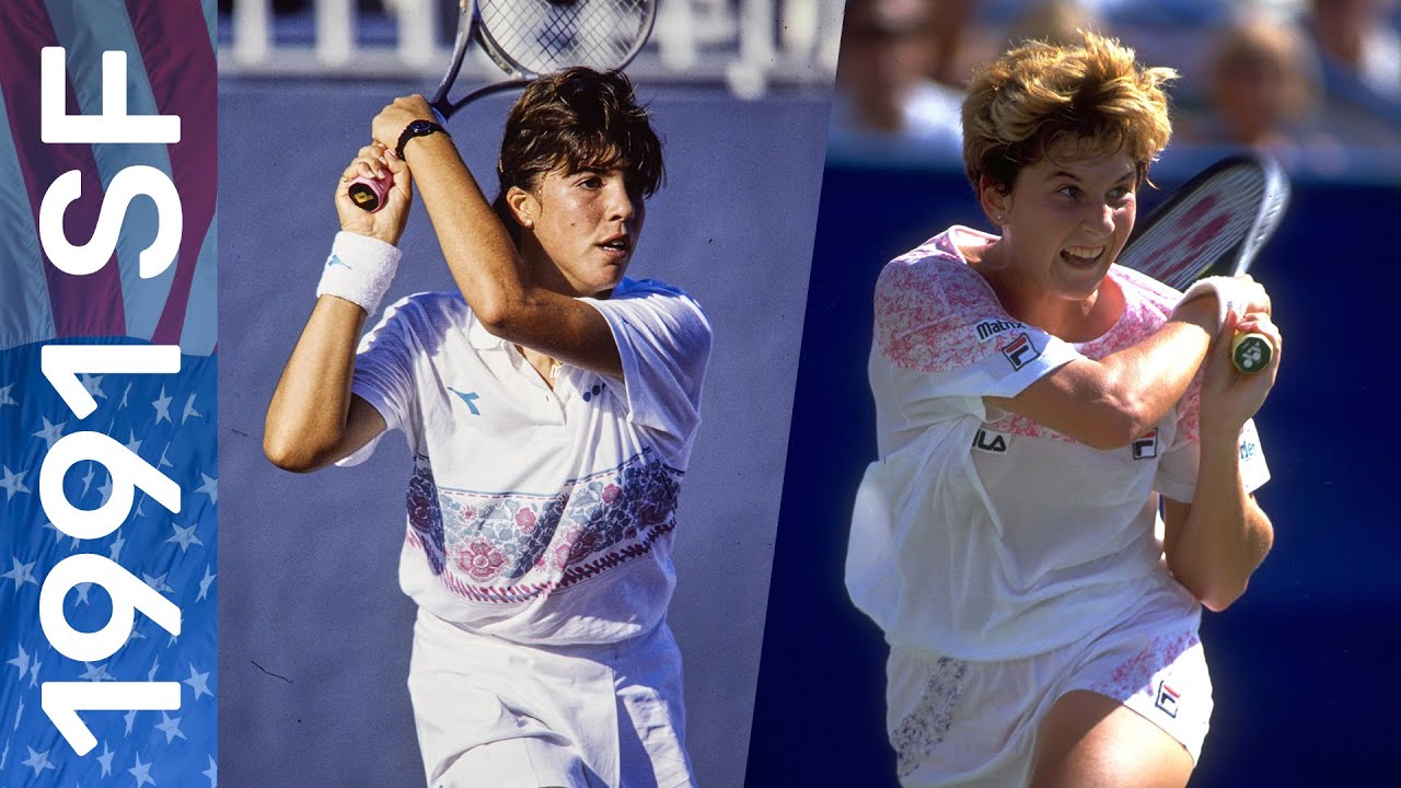 Monica Seles vs Jennifer Capriati in the match that changed women's tennis!  | US Open 1991 Semifinal - YouTube
