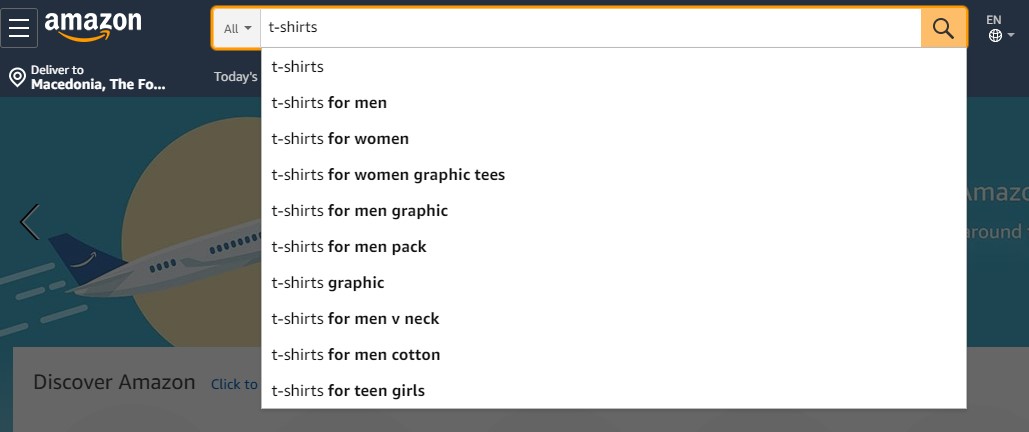 Amazon's search query