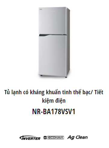 Tủ lạnh Panasonic có tích hợp tính năng tiết kiệm điện inverter