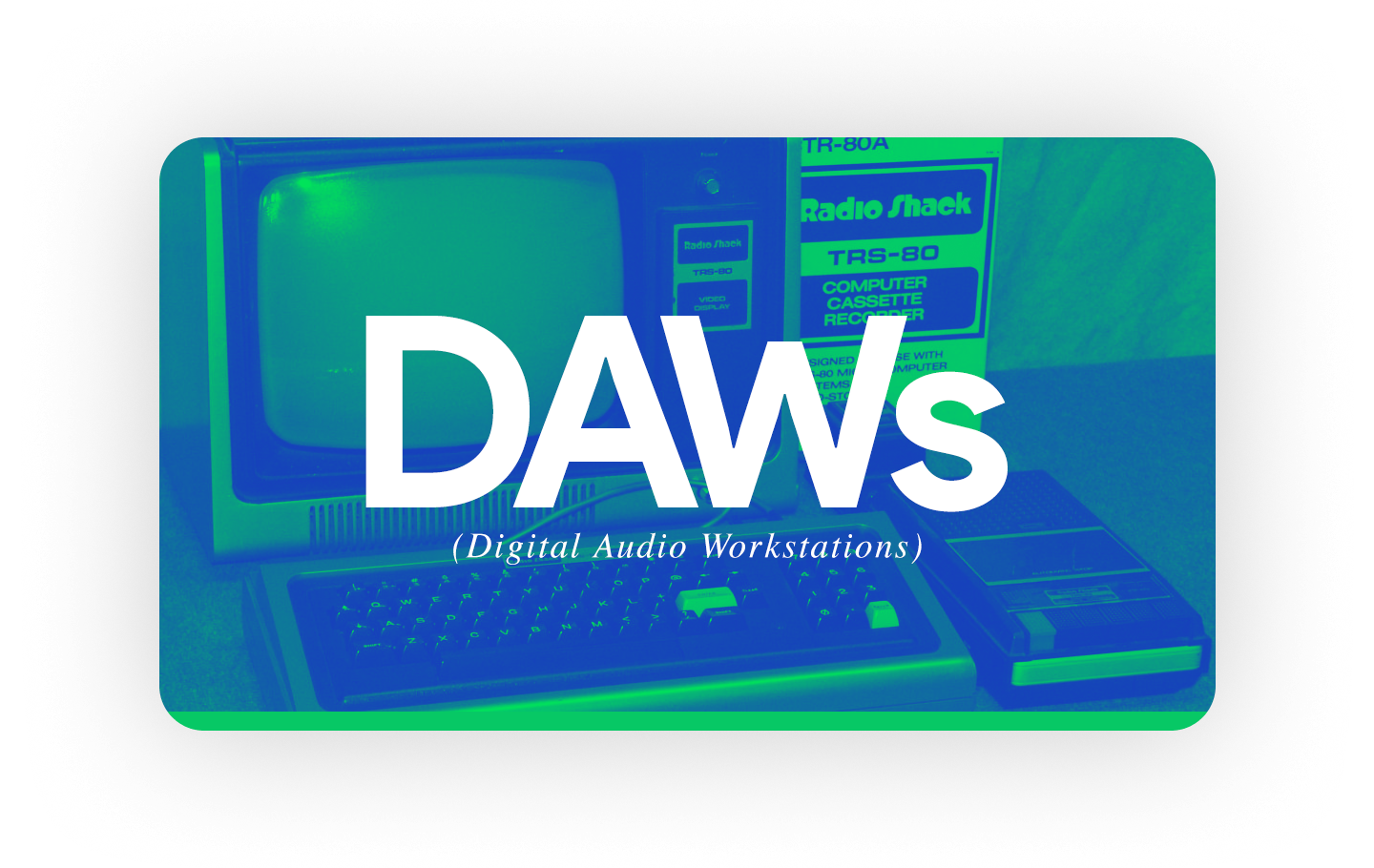 foto de um computador antigo para representar o início das DAWs
