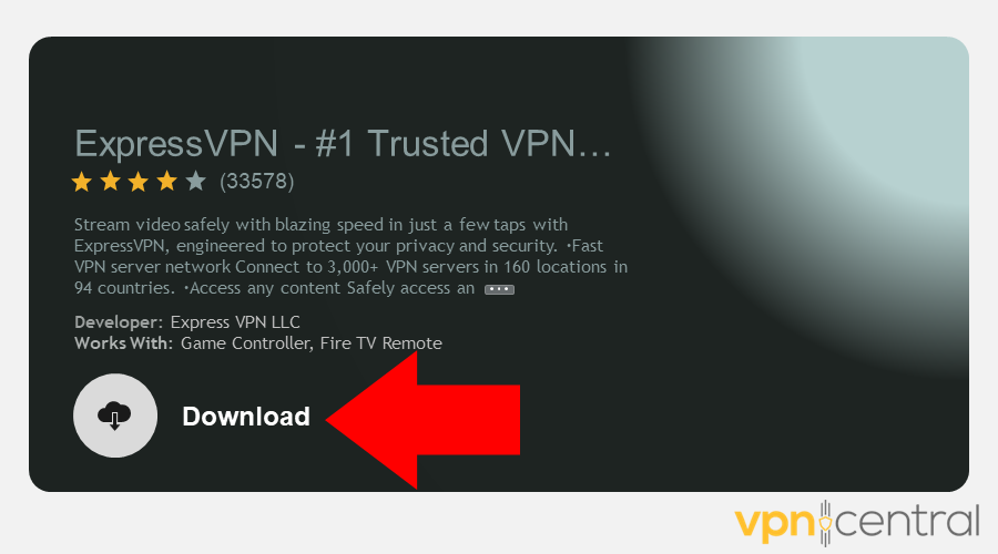 Download ExpressVPN from Amazon Appstore
