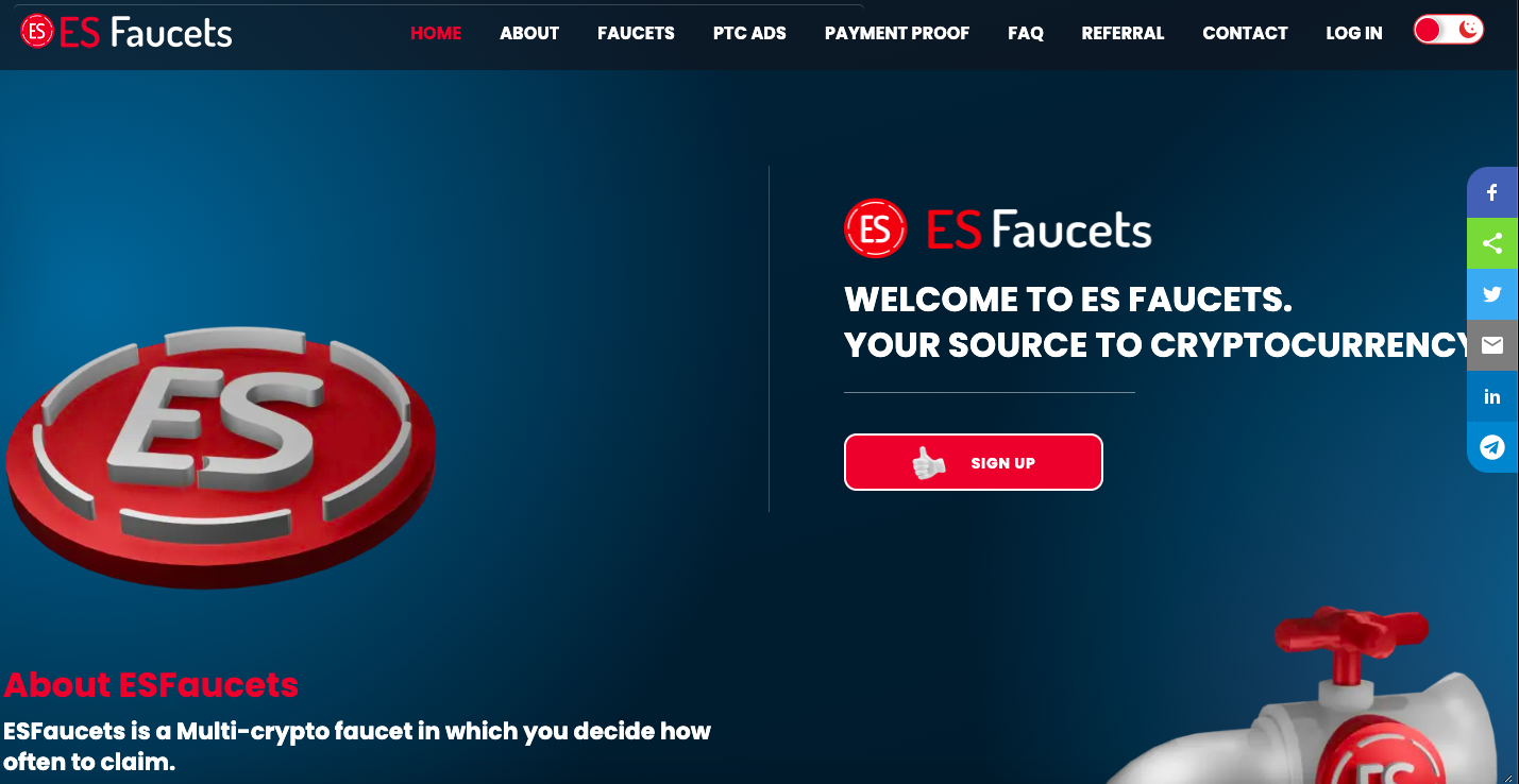 ESfaucets website