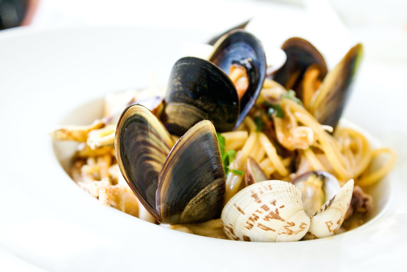 clam pasta seafood