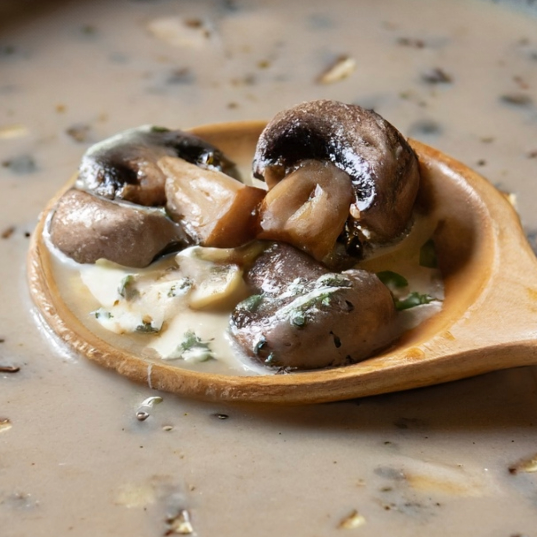 mushroom gorgonzola soup