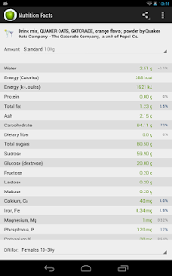 Download Nutrition Facts apk