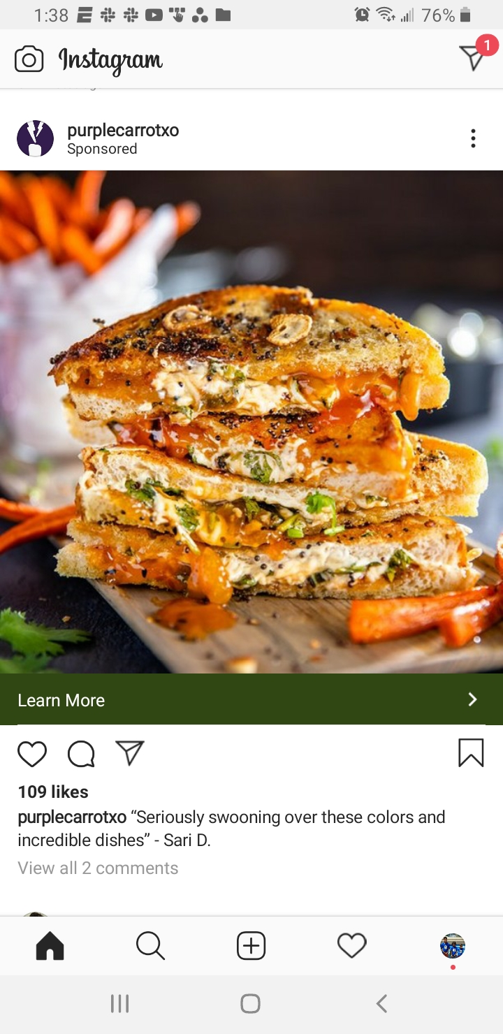 Another example of an Instagram ad. 