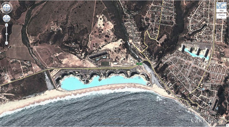 世界上最大的池智利50在Google Earth上驚人的發現