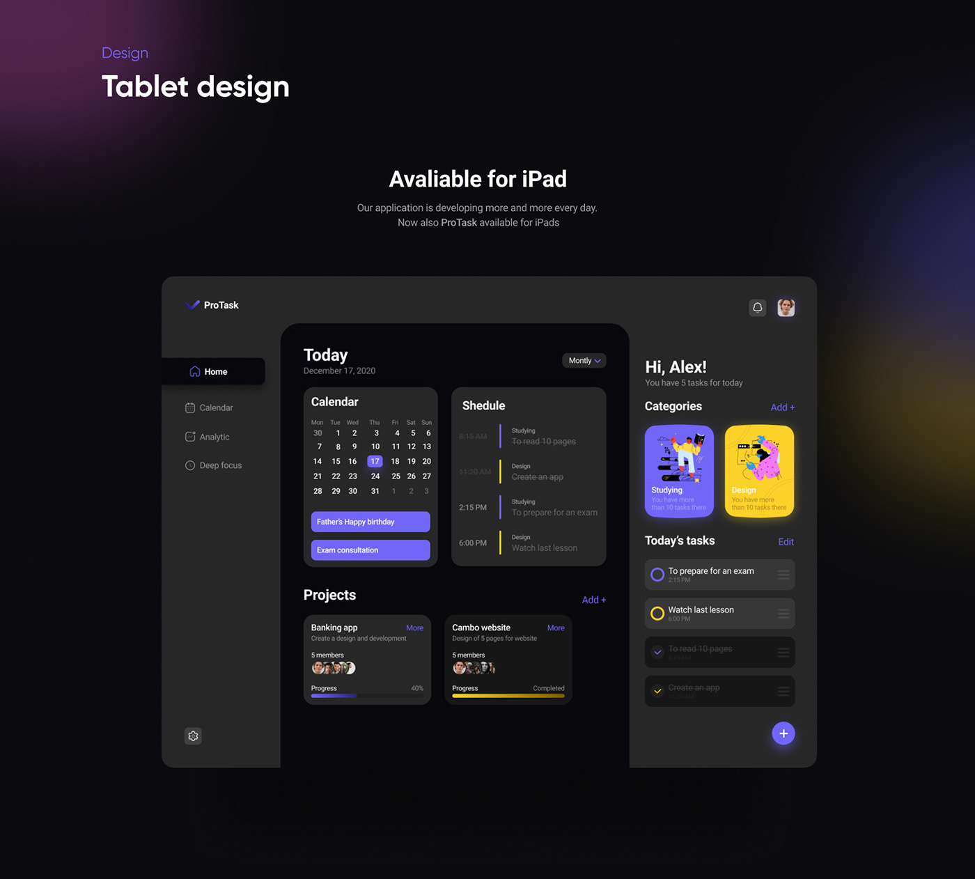 app design graphicdesign mobile app design task manager task managment UI ui design Web Webdesign Website Design