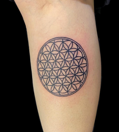 Flower Of Life Unique Circular Tattoo Designs