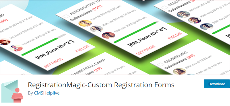 Formulários de registro personalizados do RegistrationMagic — Plugins do WordPress
