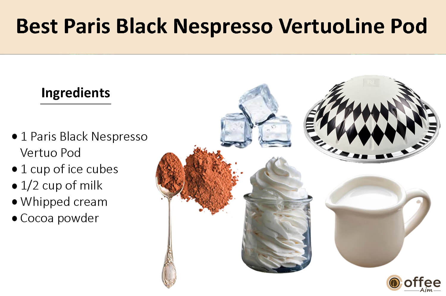 In this image, I elucidate the components that comprise the finest Nespresso Paris Black Vertuo coffee pod.