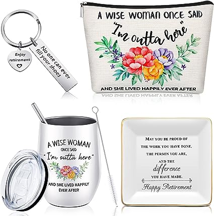 4 Pieces Retirement Gifts for Women