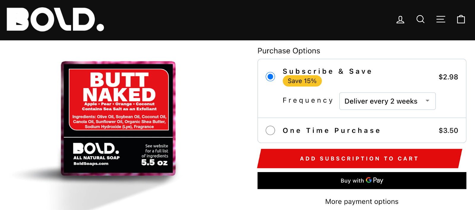 Bold Subscriptions - Subscription Box app