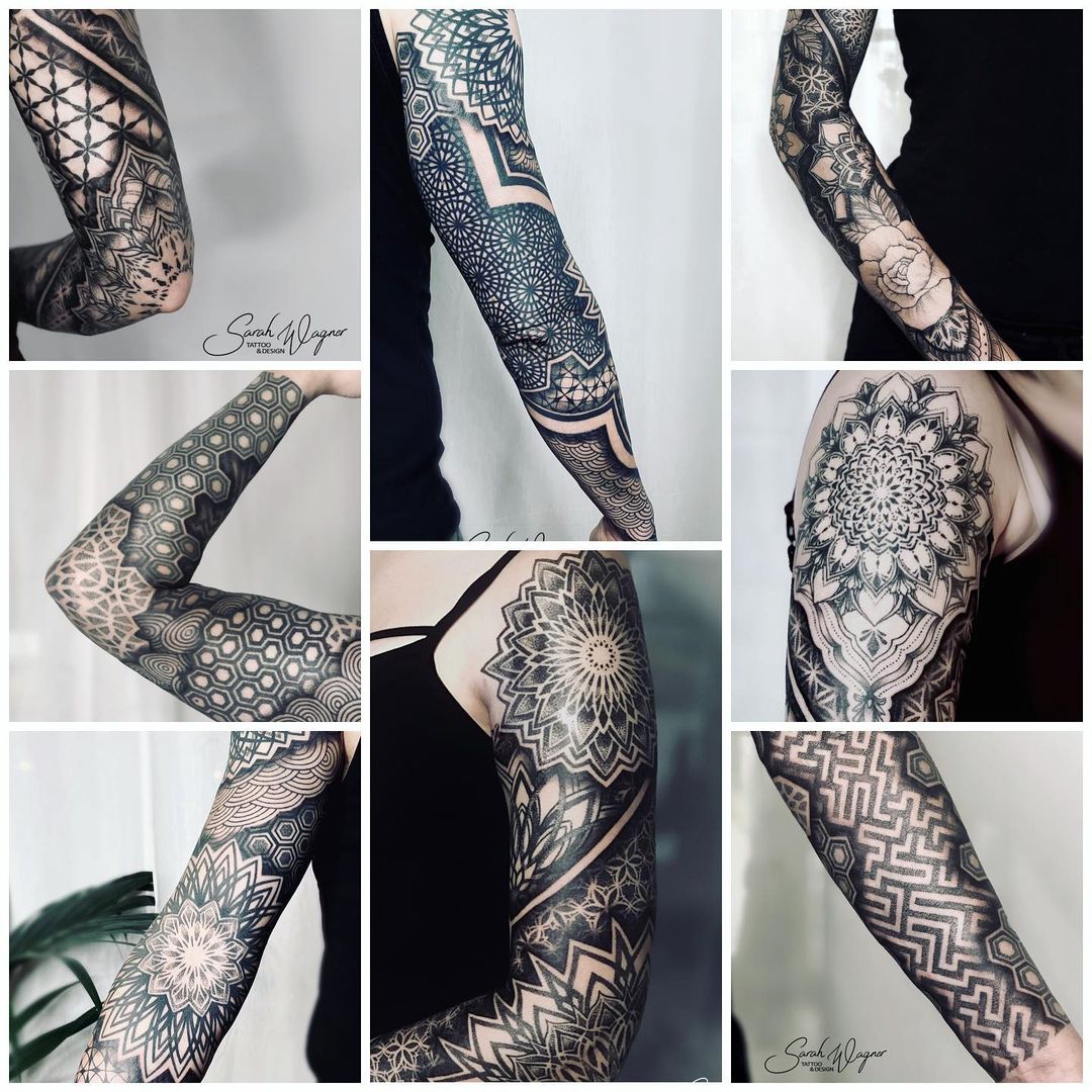 Geometric Sleeve Tattoos