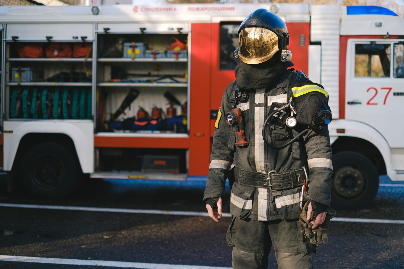 L'uniforme professionnel porté par les pompiers