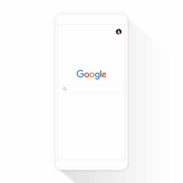 Schermata di un telefono con Ricerca Google.