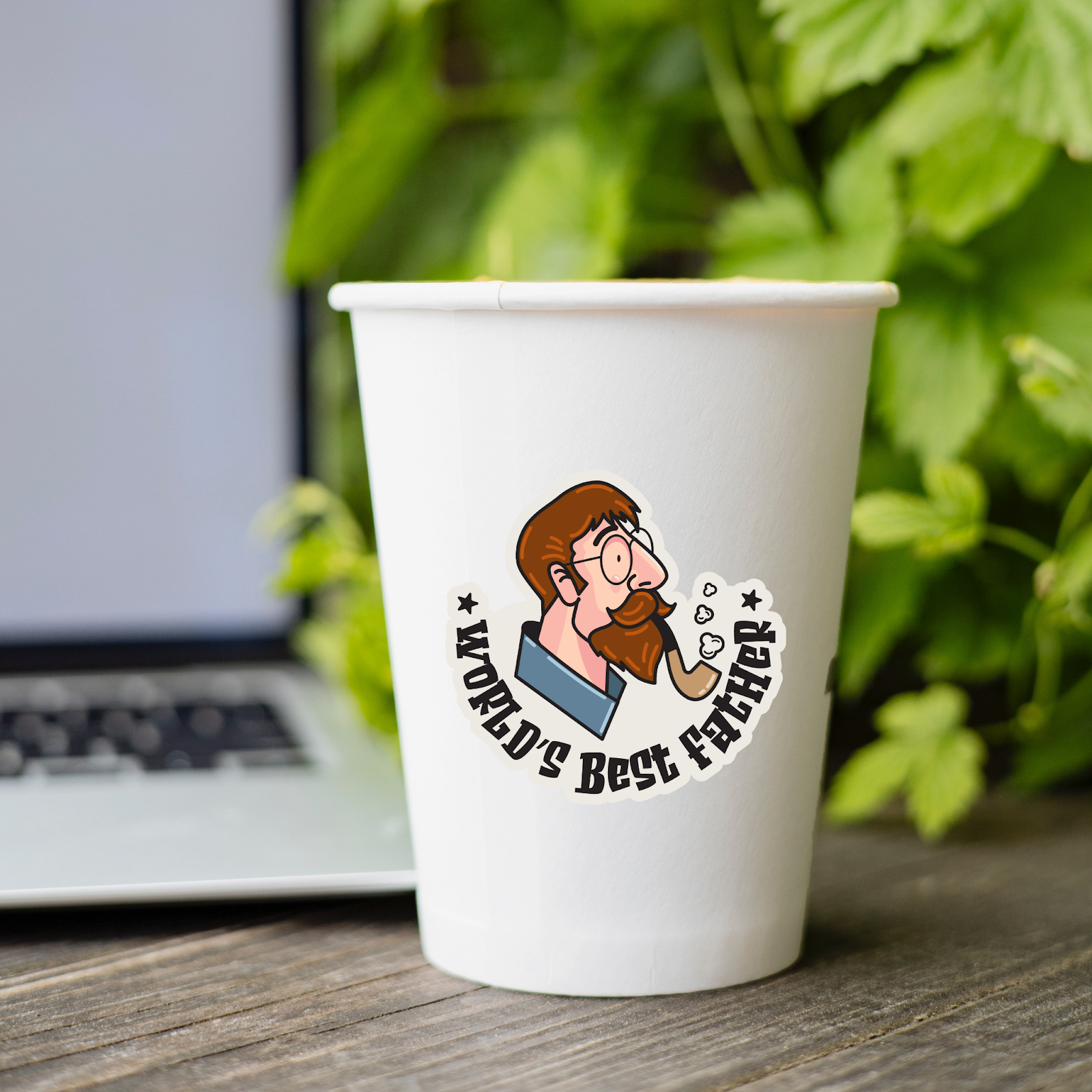 Personalized Mug designed with Father's Day Sticker