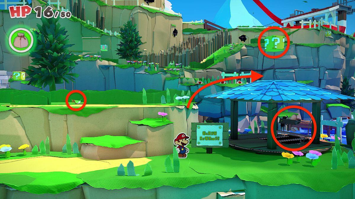 Overlook Mountain collectibles locations guide – Paper Mario: The Origami  King - Polygon