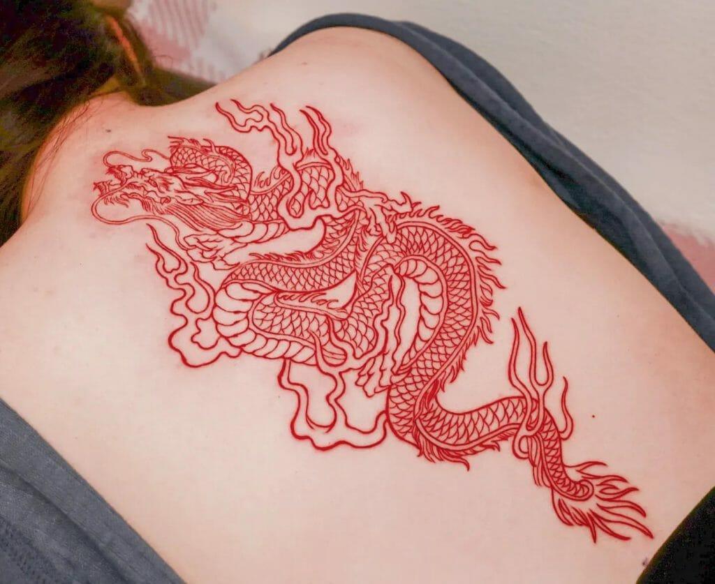 10 Best Red Ink Dragon Tattoo Ideas |