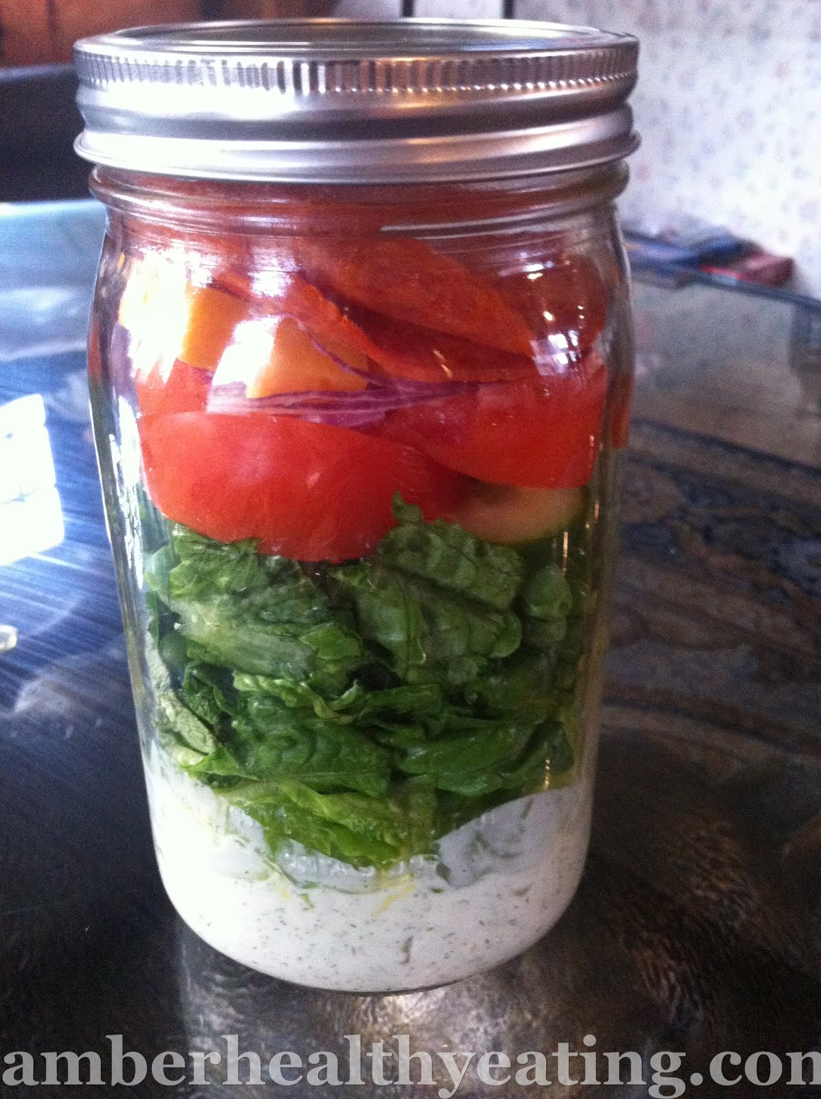 Mason Jar Keto Salad