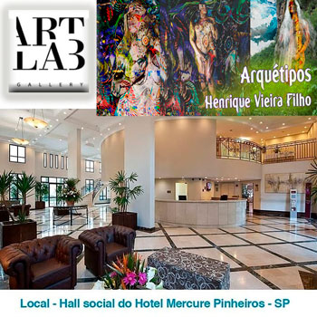 Coleção Arquétipos - Art Lab - Hotel Mercure, novembro de 2016, São Paulo, SP, Brasil - Henrique Vieira Filho