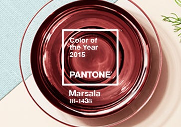 Color of the Year 2015: PANTONE 18-1438 Marsala