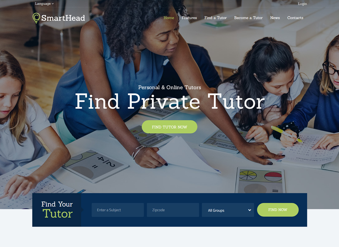 SmartHead |  Servicio de tutoría y tema de WordPress para escuelas en línea