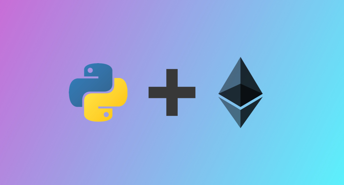 Python plus Ethereum = Web3 Python.
