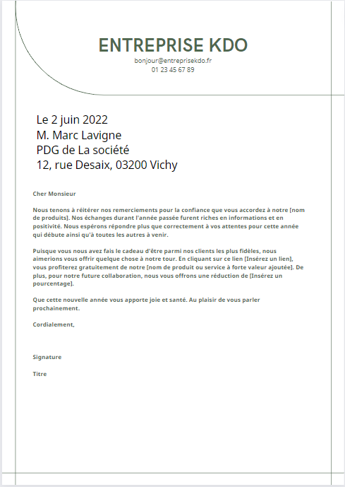 template canva customer thank you letter