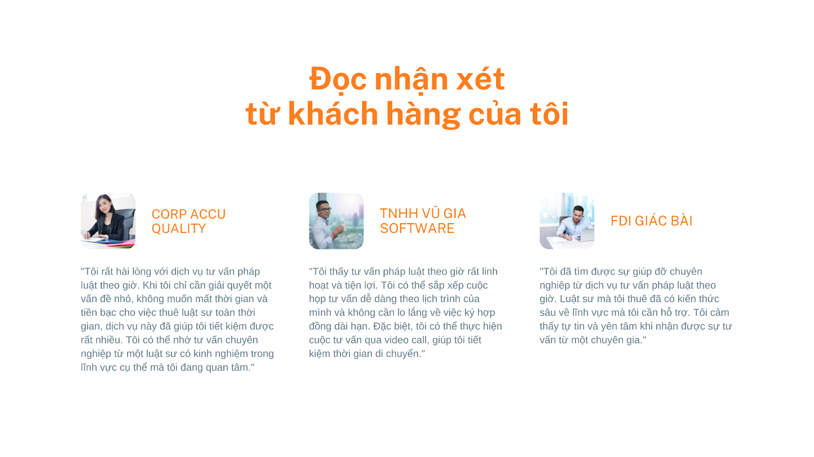 Nhận xét của khách hàng legalzone