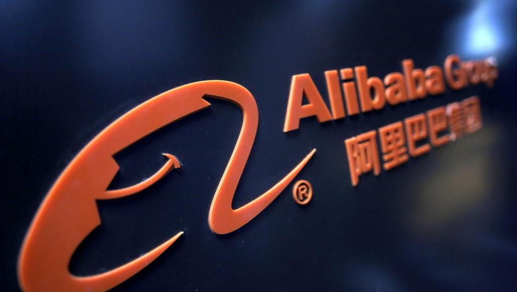 阿里巴巴图标。2019年5月16日摄于天津