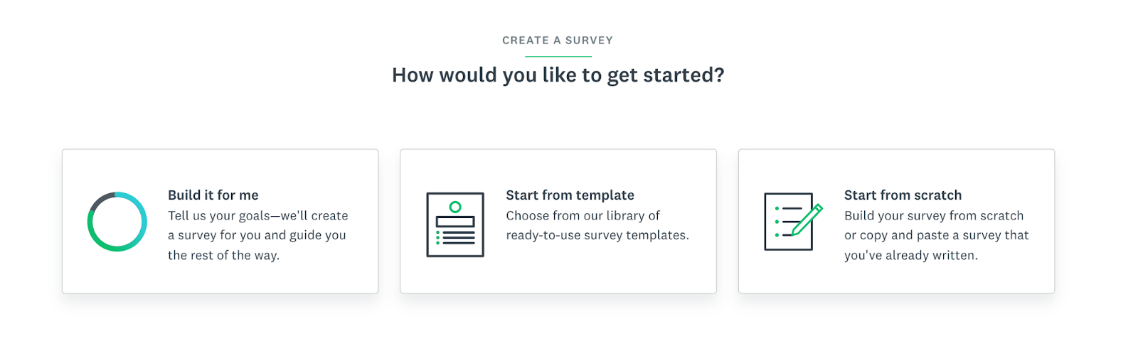 How to create a survey using survey monkey:  select the survey you want to create