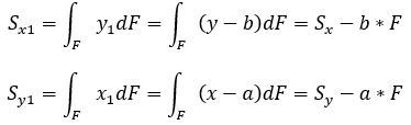 Статические моменты расчет формула интеграл оси сопротивление материалов