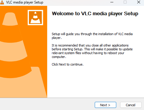 VLC media player setup