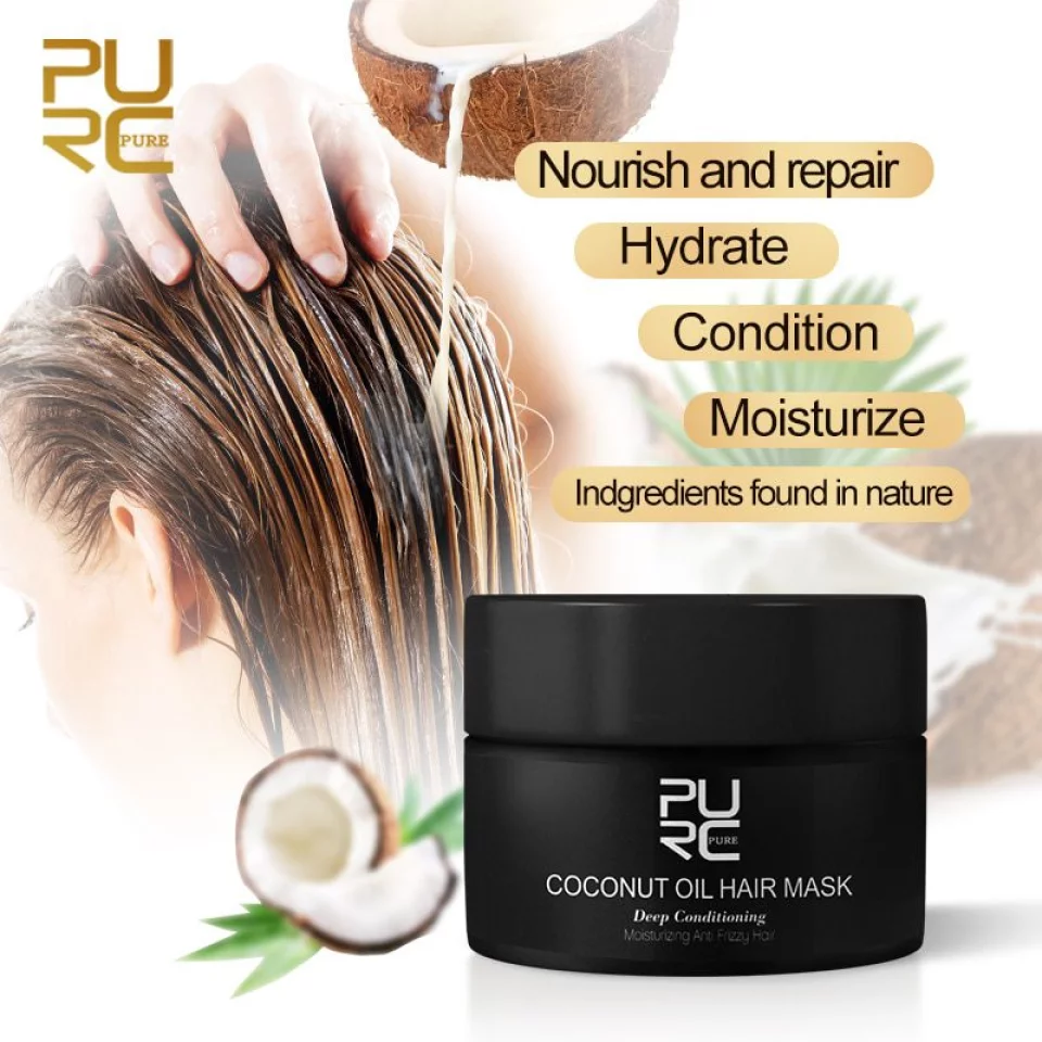 Transform Your Hair with the Nourishing Power of Coconut Oil Deep Conditioning Mask!