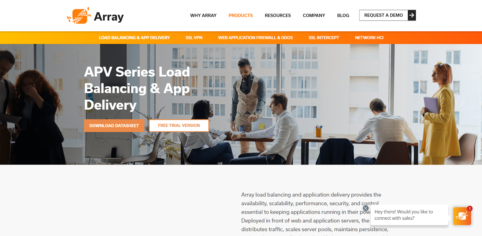 Array APV x800 Screenshot