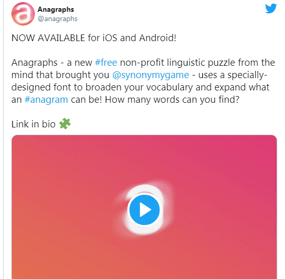 Tựa game đố chữ cực độc đáo Anagraphs hiện đã chính thức ra mắt trên Android và iOS