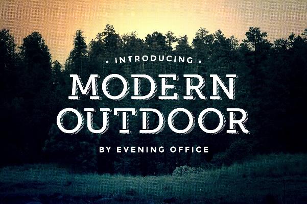 Modern Outdoor | Font | Slab Serif Fonts ~ Creative Market