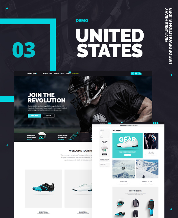 Sport magento theme athlete2