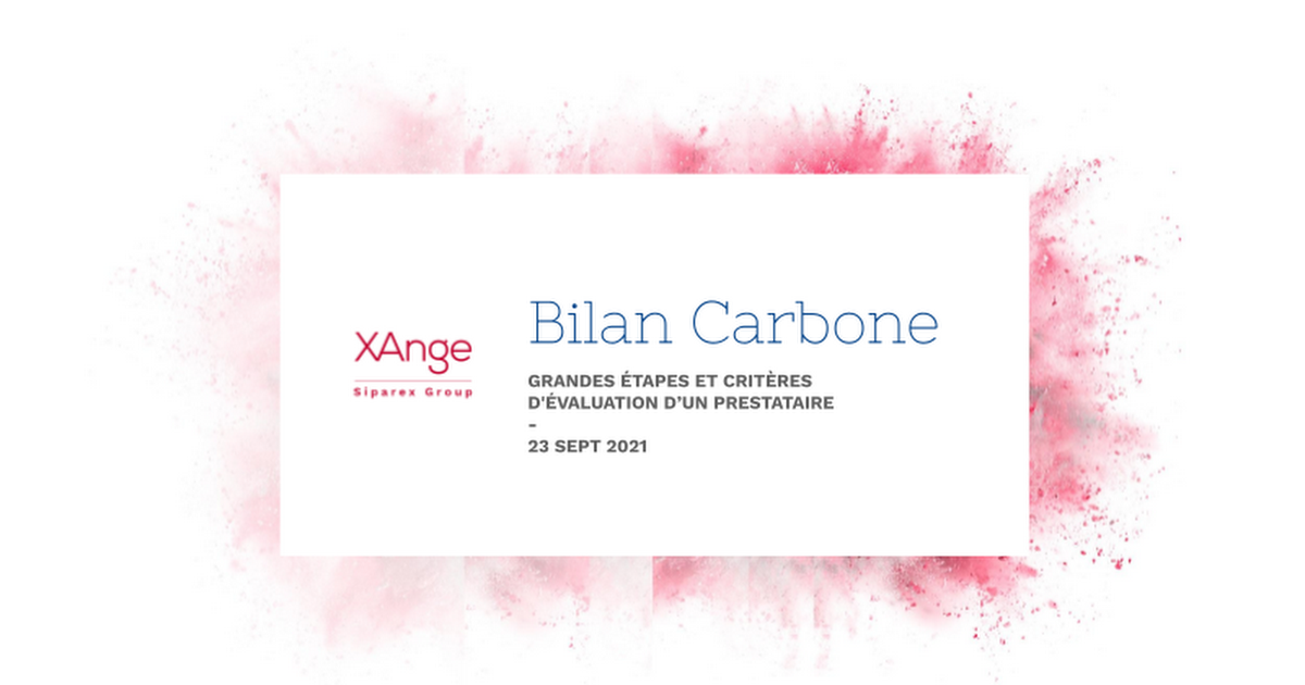 Webinar - 23/09/2021 - Bilan Carbone