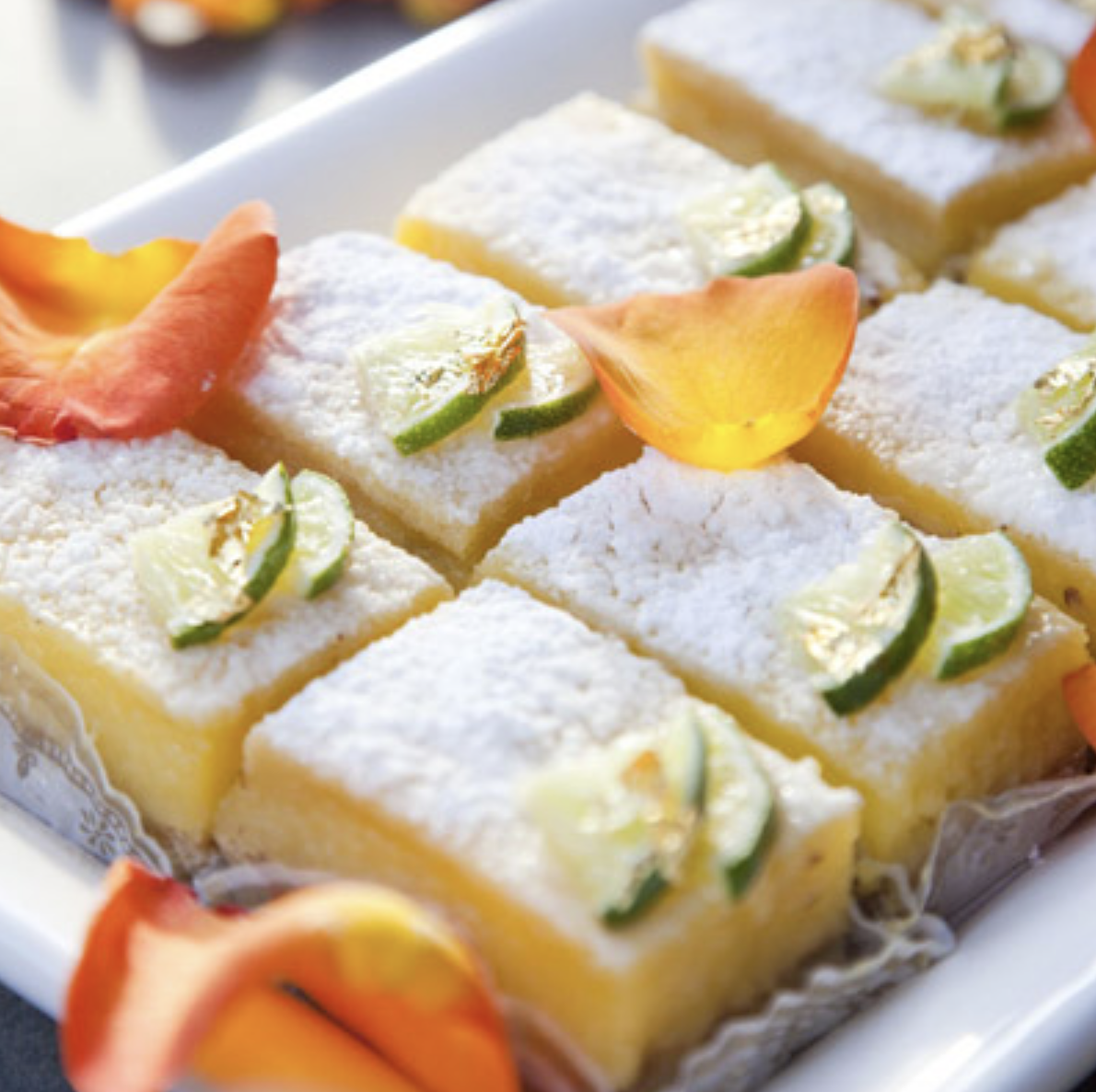 lemon bars for wedding cake alternative