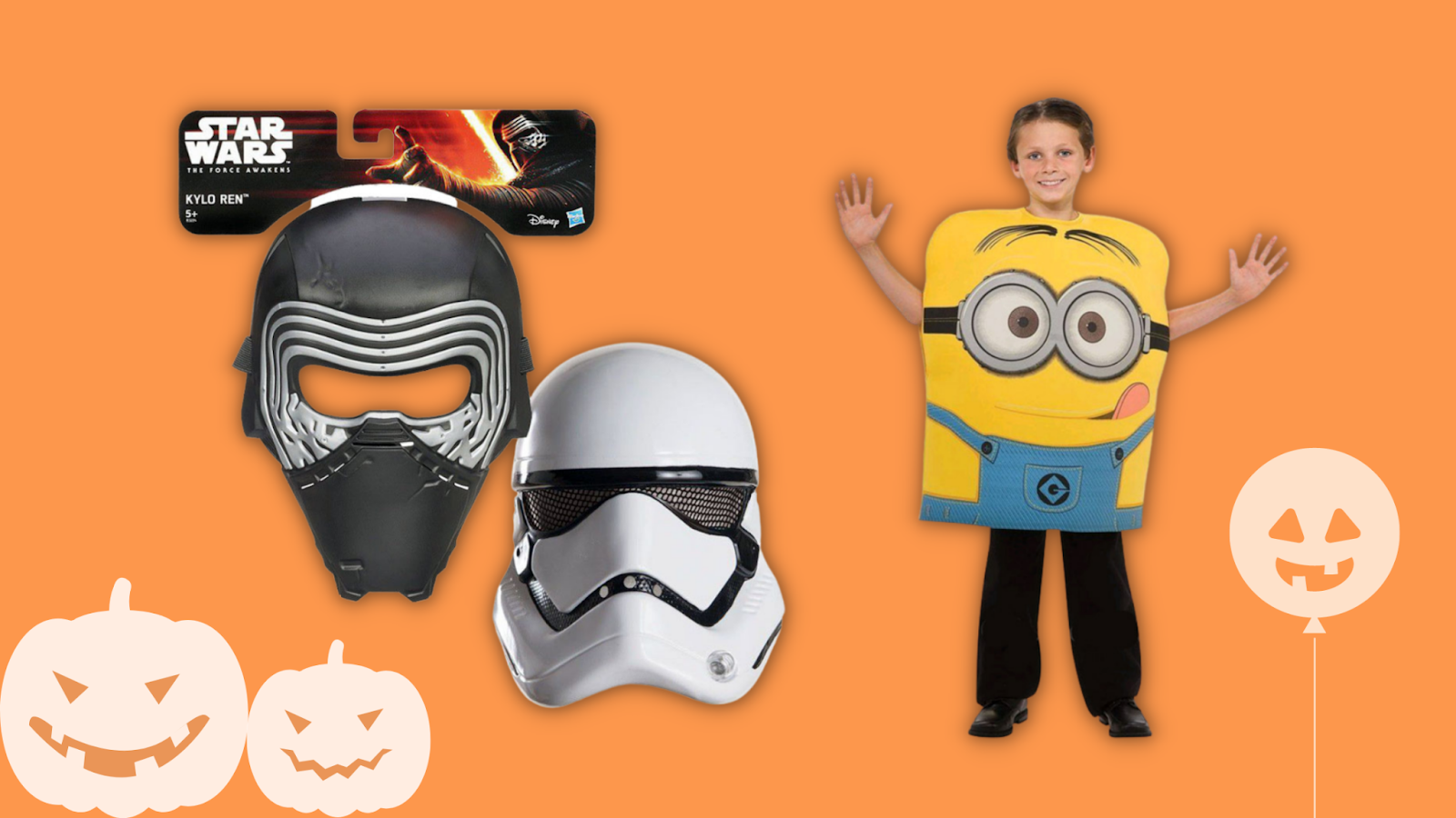 Halloween Costumes For Kids: Star Wars Masks, Dave the Minion Costume