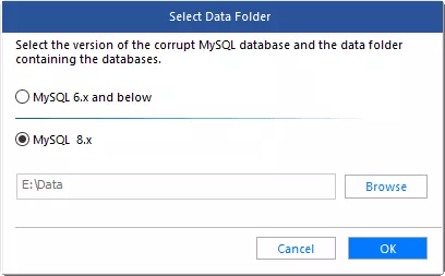 restore mysql database
